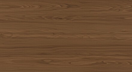 Smooth Brown Wooden Surface with Horizontal Grain Texture