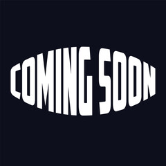 coming soon. Isolated vector lettering with unique curves and cracked color letters in different sizes. bright pattern for printing on T-shirts, stickers, banners, bags.