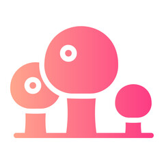 mushroom gradient icon