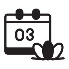 appointment glyph icon