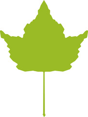 Green leaf icon. Eco, bio, natural, vegan icon illustration