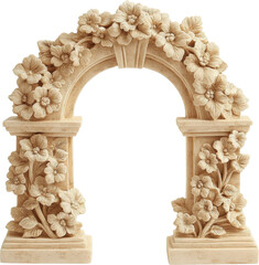 Naklejka premium Ornate Floral Garden Arch Decor