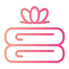 Fototapeta premium towels gradient icon