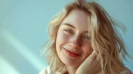 Fototapeta premium The Happy Blonde Woman