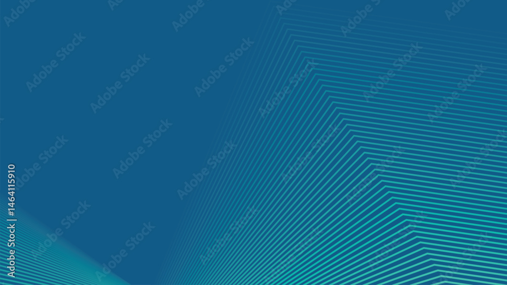 Wall mural abstract line gradient background vector. illustration with vibrant perspective line wave in motion.