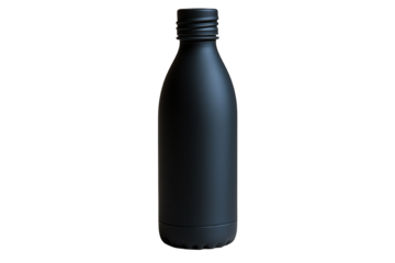 A sleek black bottle designed for modern lifestyles, perfect for hydration on the go and eco-friendly usage.