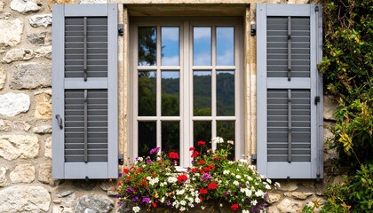 window with flowers