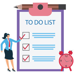 Complete to do list concept