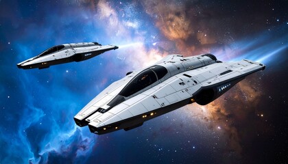 Obraz premium spaceship in space