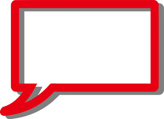 赤い巨大吹き出し