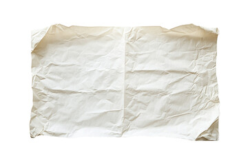 Creased, Wrinkled Paper Sheet
