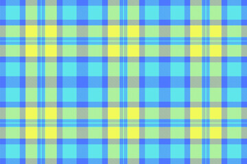 Vibrant pastel plaid pattern in cheerful blue, yellow, and green hues. Ideal for textile design, website backgrounds, or crafting projects.