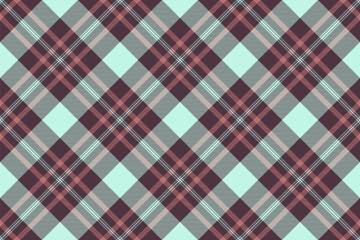 No people vector texture fabric, shop textile seamless check. Naked pattern plaid tartan background in pink and light colors.