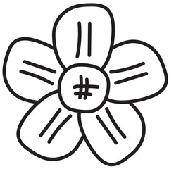 Flower Line Doodle