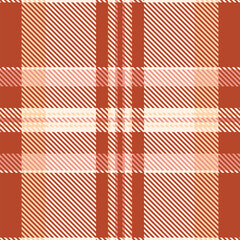 Herringbone pattern background texture, amazing textile tartan vector. Vivid check fabric plaid seamless in red and old lace colors.
