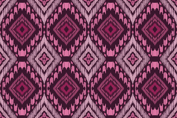 Seamless patterns textured handmade. Ethnic bohemian, Ikat style design motifs, Geometric pattern, silk damask seamless . Vector illustration.
