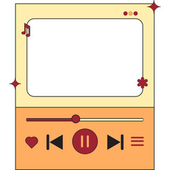 Retro Music Player UI