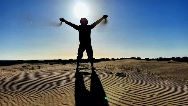 Creative games with sand, therapeutic fine structure and unusual shapes area