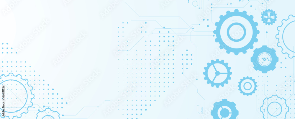Poster abstract circuit technology concept background