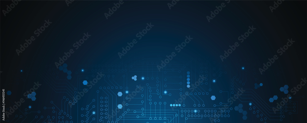 Poster Abstract circuit technology concept background