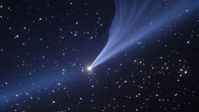 Star Cluster M44 Praesepe and Comet C 2002 Q4 Conjunction