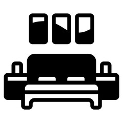 Modern Bedroom Interior Illustration