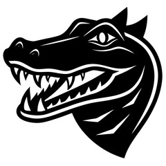 Naklejka premium crocodile head