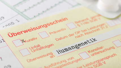 Überweisungsschein Humangenetik