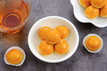 Nastar Cookies with pineapple jam inside. Familiar during the month of Ramadan and Idul Fitri. 
