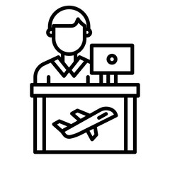 Fototapeta premium Travel Agency icon