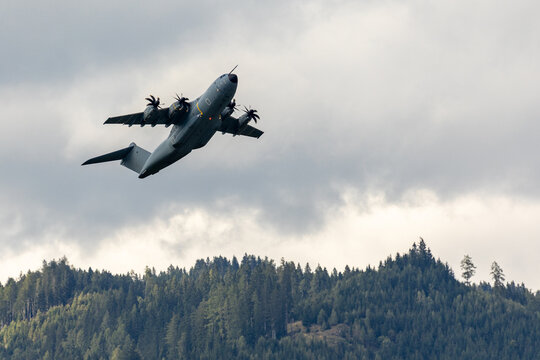 Airshow Spectacle at Airpower airshow in Zeltweg, Austria &ndash; Precision Aerial Performances and Stunning Aircraft Displays