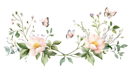 spring flowers vector illustration