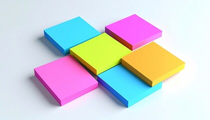 Colorful Square Stack