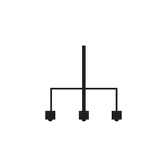 Fototapeta premium chandelier icon