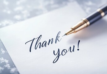 Obraz premium thank you message