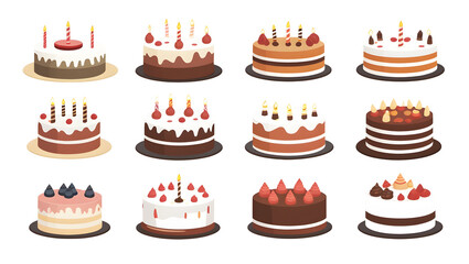 birthday cake set chocolate flavor