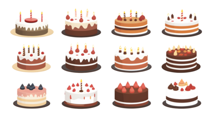 birthday cake set chocolate flavor