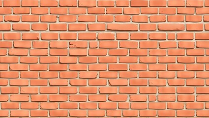 Neat and Symmetrical Red Brick Wall Texture