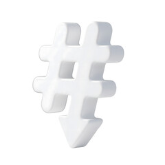 Fototapeta premium hash tag sign