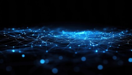 Obraz premium fiber optics background with lots light spots