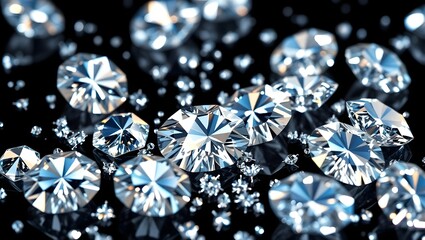 Fototapeta premium The Luxury of Diamonds: Beauty in Every Cut