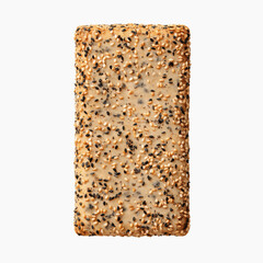 Close-up of a Single Everything Bagel Cracker