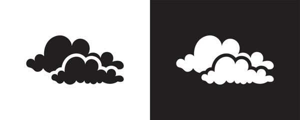 Cloud hand drawn icon set . Cloud symbol and  logo. vector illustration EPS 10/AI