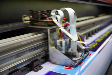 Printers are printing labels in industrial factories.