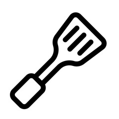 spatula icon with line style, perfect for user interface projects