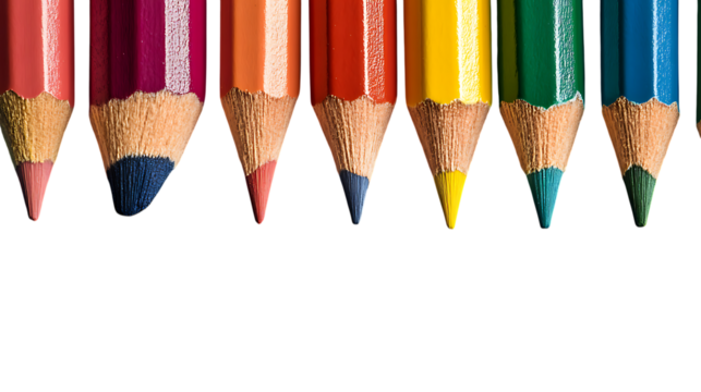colorful pencils background - Powered by Adobe