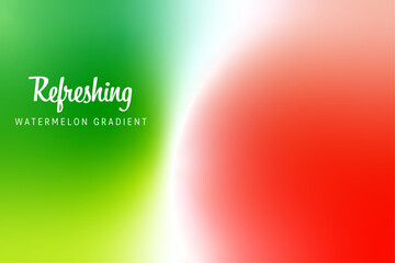 Watermelon gradient background blending vibrant red and green shades in a soft abstract flow perfect for summer designs, fresh product ads, seasonal posters, and tropical themed visuals