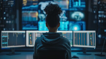 A Professional at Her Workstation