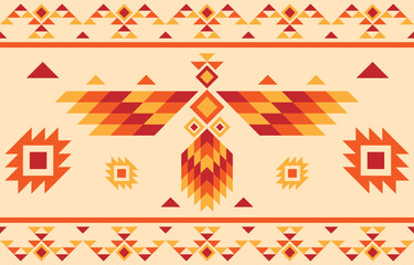 American native pattern. Indigenous ethnic background concept. Design for fabric, abstract, boho, carpet, ikat, tribal.