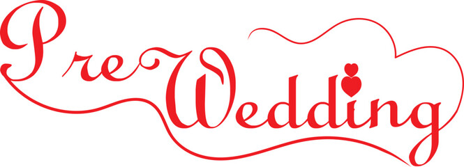 Pre wedding calligraphy